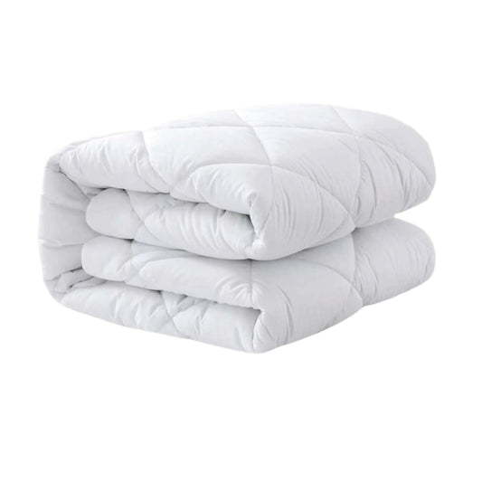 LV Premium 100% Waterproof Mattress Protector | White with Secure Elastic Straps | Free Delivery