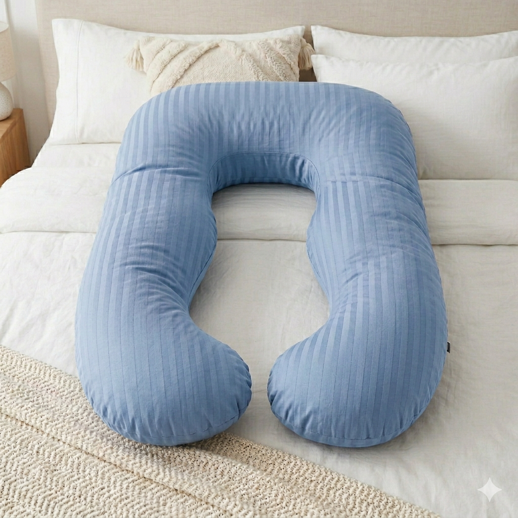 LV U Shaped Pregnancy Pillow | Feel Comfort. Sleep Better. Embrace Motherhood | Free Delivery