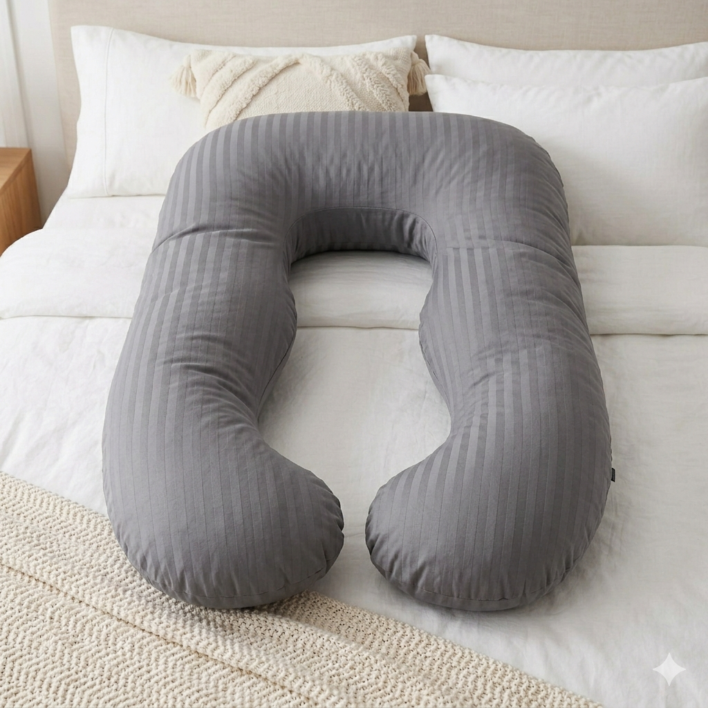 LV U Shaped Pregnancy Pillow | Feel Comfort. Sleep Better. Embrace Motherhood | Free Delivery