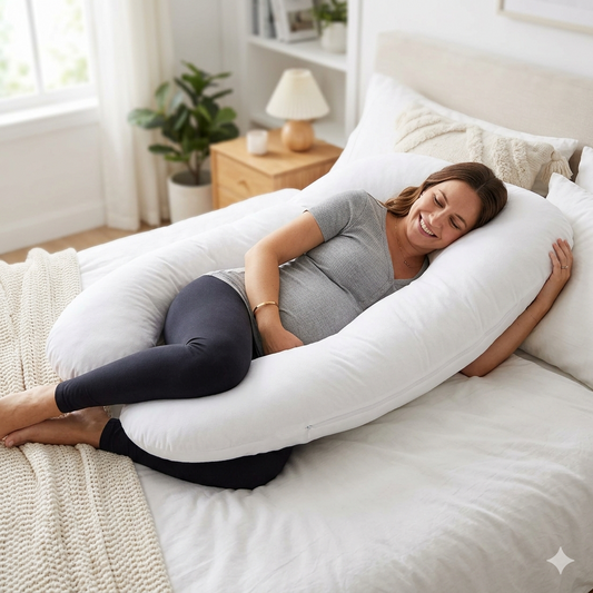 LV U Shaped Pregnancy Pillow | Feel Comfort. Sleep Better. Embrace Motherhood | Free Delivery