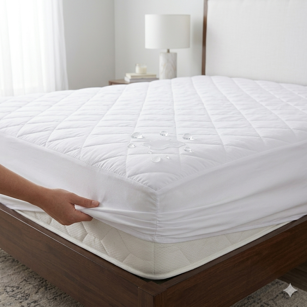 LV Premium 100% Waterproof Fitted Mattress Protector | Soft, Silent & Secure | Free Delivery
