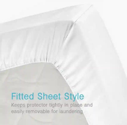 LV Premium 100% Waterproof Fitted Mattress Protector | Soft, Silent & Secure | Free Delivery